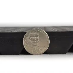 Solid Surface Triangle Top Tile - 3/4 Inch Black -Greatmats Shop solid surface triangle edge.jpg