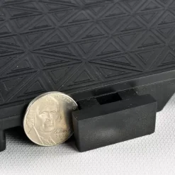 Solid Surface Triangle Top Tile - 3/4 Inch Black -Greatmats Shop solid surface triangle thick.jpg