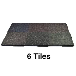 Sterling Athletic Rubber Tile 35% Premium Colors 1.25 Inch X 2x2 Ft. 20 Sterling Athletic Rubber Tile 35% Premium Colors 1.25 Inch X 2x2 Ft. -Greatmats Shop sterling athletic rubber 6 tiles joined 35perc.jpg
