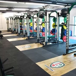 Sterling Athletic Rubber Tile Black 1.25 Inch X 2x2 Ft. -Greatmats Shop sterling athletic rubber tile 125 inch blk 3.jpg