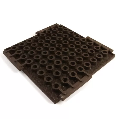 Sterling Athletic Sound Rubber Tile Terra Cotta 2.75 Inch X 2x2 Ft. 5 Sterling Athletic Sound Rubber Tile Terra Cotta 2.75 Inch X 2x2 Ft. - Image 3