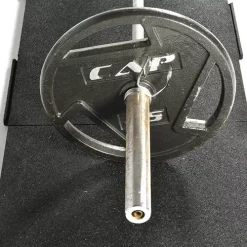 Sterling Athletic Rubber Tile Black 1.25 Inch X 2x2 Ft. -Greatmats Shop sterling athletic tile barbells.jpg