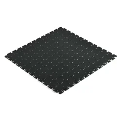 SupraTile T-Joint Coin Black / Grays 6.5 Mm X 20x20 Inches -Greatmats Shop t joint coin black angle.jpg