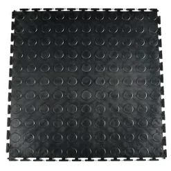 SupraTile T-Joint Coin Black / Grays 6.5 Mm X 20x20 Inches -Greatmats Shop t joint coin black full.jpg