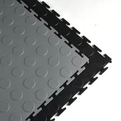 SupraTile T-Joint Coin Black / Grays 6.5 Mm X 20x20 Inches -Greatmats Shop t joint coin color stack.jpg