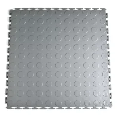 SupraTile T-Joint Coin Black / Grays 6.5 Mm X 20x20 Inches -Greatmats Shop t joint coin gray full.jpg
