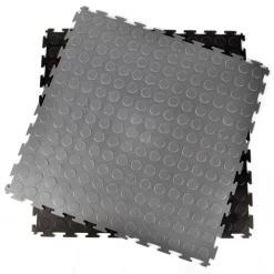 Warehouse Floor Coin PVC Tile Black 1/4 Inch X 20x20 Inches -Greatmats Shop tiles stacked.jpg