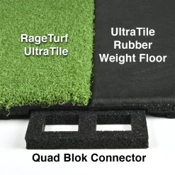 RageTurf UltraTile 1 Inch X 24x24 Inches With Quad Blok 21 RageTurf UltraTile 1 Inch X 24x24 Inches With Quad Blok -Greatmats Shop ultratile turf rubber connect.jpg 1
