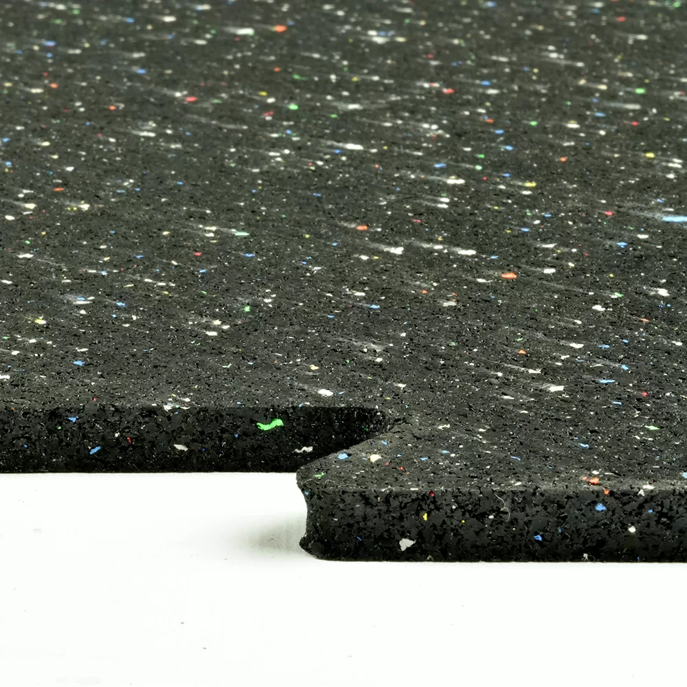 Rubber Tile Interlocks With Borders Regrind 8mm 25x25 Inches Pacific 4 Rubber Tile Interlocks With Borders Regrind 8mm 25x25 Inches Pacific - Image 2