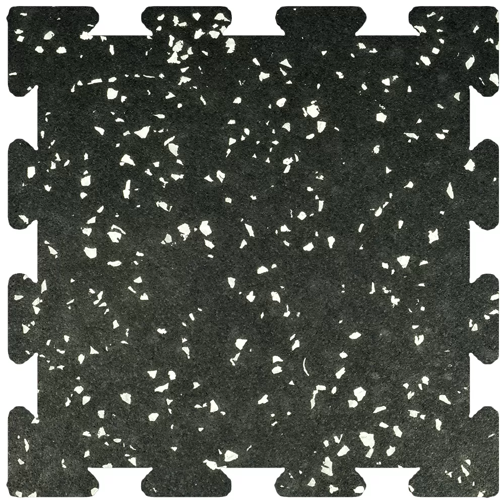 Survivor Rubber Tile Interlocking Big Chip 20% Color 1/4 Inch X 2x2 Ft. 9 Survivor Rubber Tile Interlocking Big Chip 20% Color 1/4 Inch X 2x2 Ft. - Image 7
