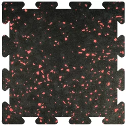Survivor Rubber Tile Interlocking Big Chip 20% Color 3/8 Inch X 2x2 Ft. -Greatmats Shop us rubber standard interlock bc red.jpg