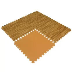 Wood Grain Reversible Interlocking Foam Tiles Trade Show 10x20 Ft. Kit -Greatmats Shop woodfoam reversible.jpg 2